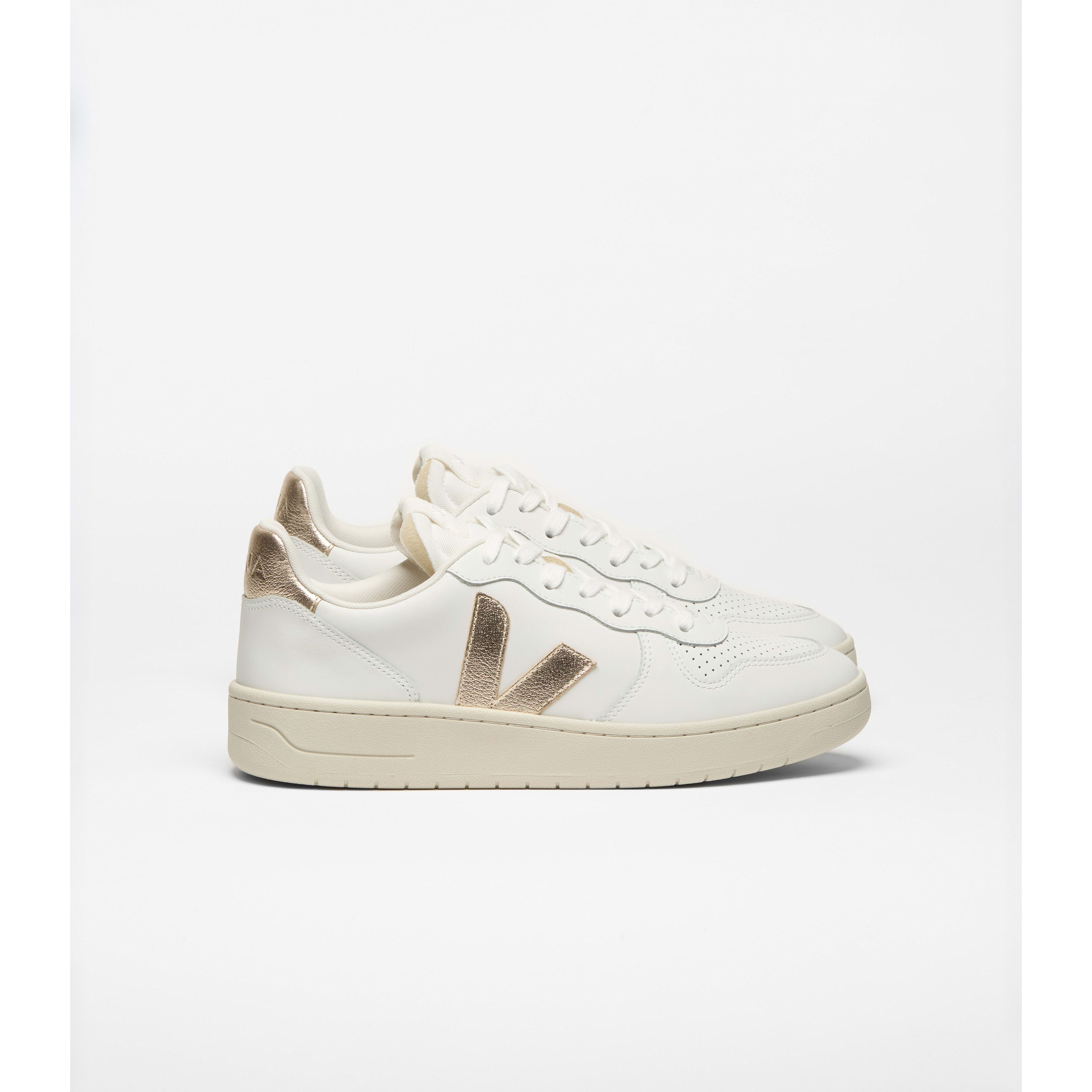 Veja Women's V-10 Leather in White Platine