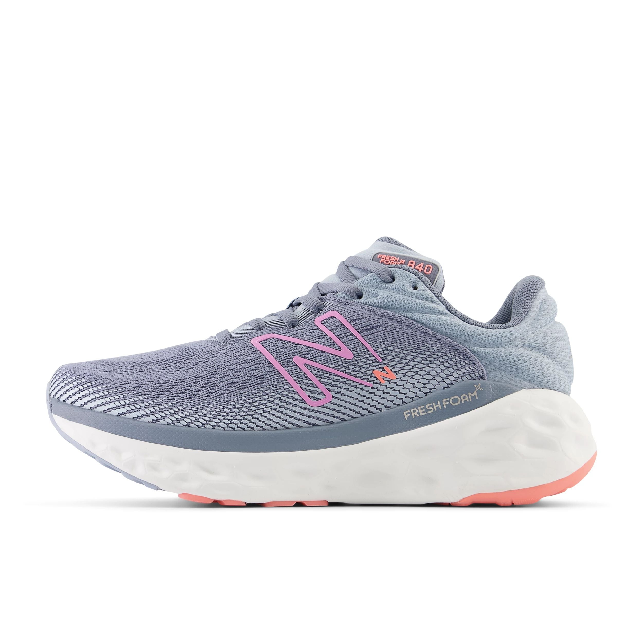 New Balance Women's Fresh Foam 840 in Arctic grey with Raspberry  Women's Footwear