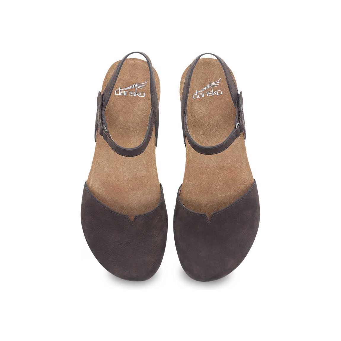 Dansko Women's Rowan in Chocolate Milled Nubuck  Shoes