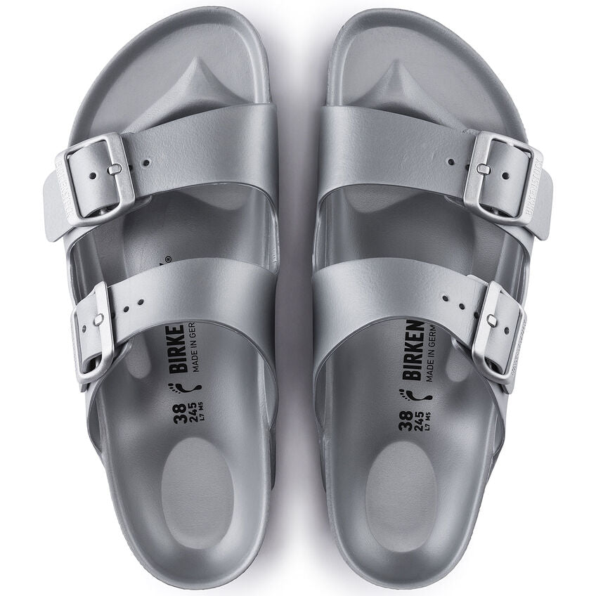 Birkenstock Arizona EVA Sandal in Metallic Silver  Women's Footwear