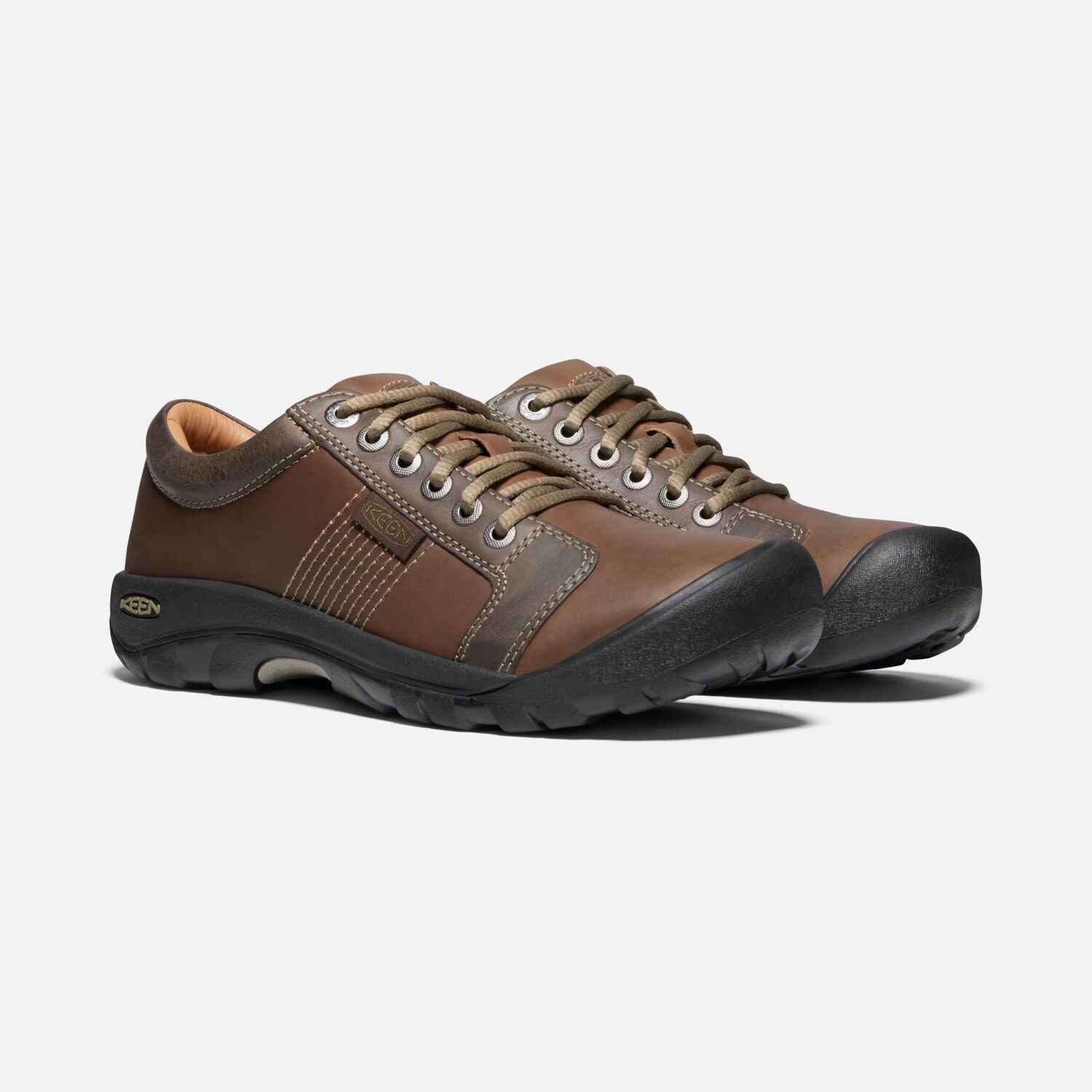 Keen Men's Austin Chocolate Brown Leather  Men's Footwear