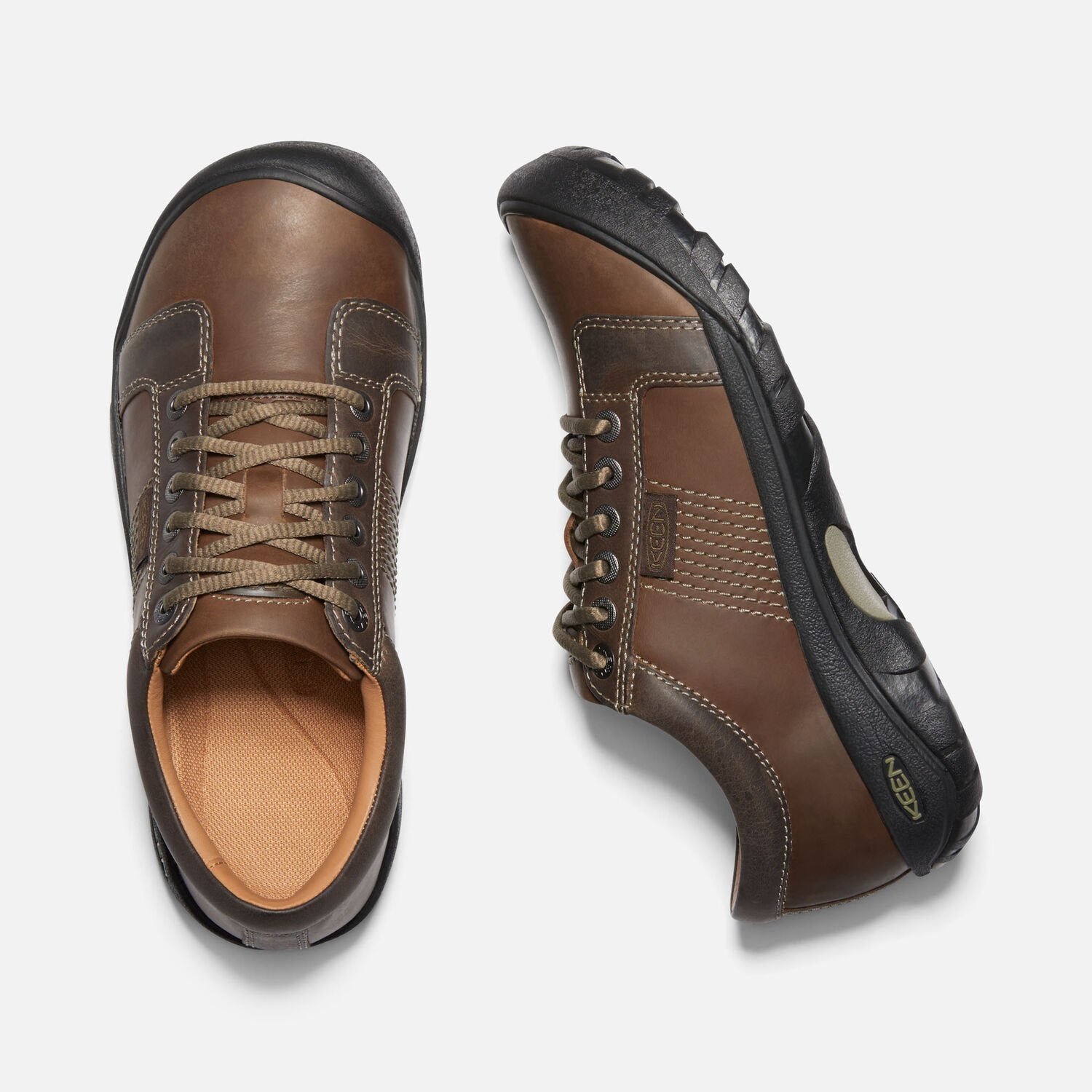 Keen Men's Austin Chocolate Brown Leather  Men's Footwear