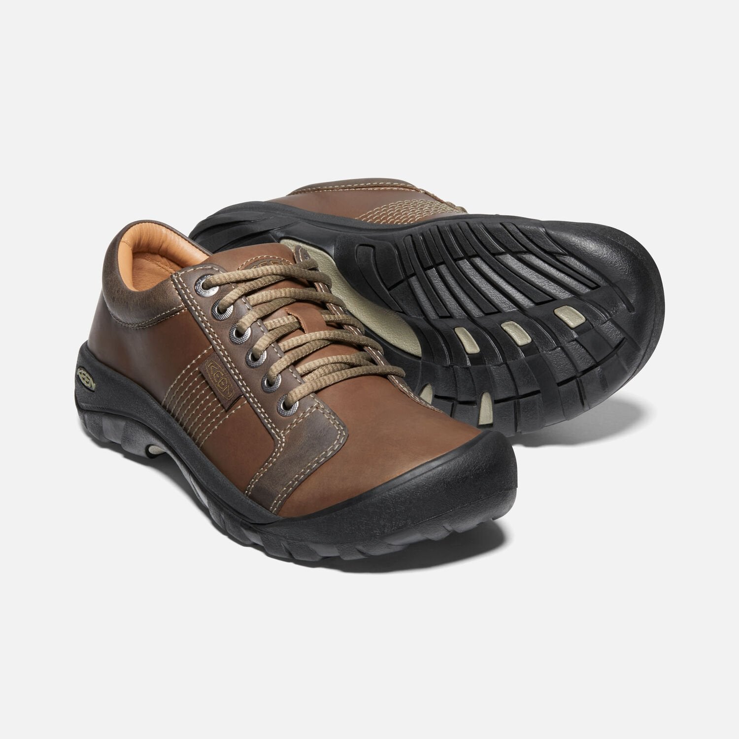 Keen Men's Austin Chocolate Brown Leather  Men's Footwear