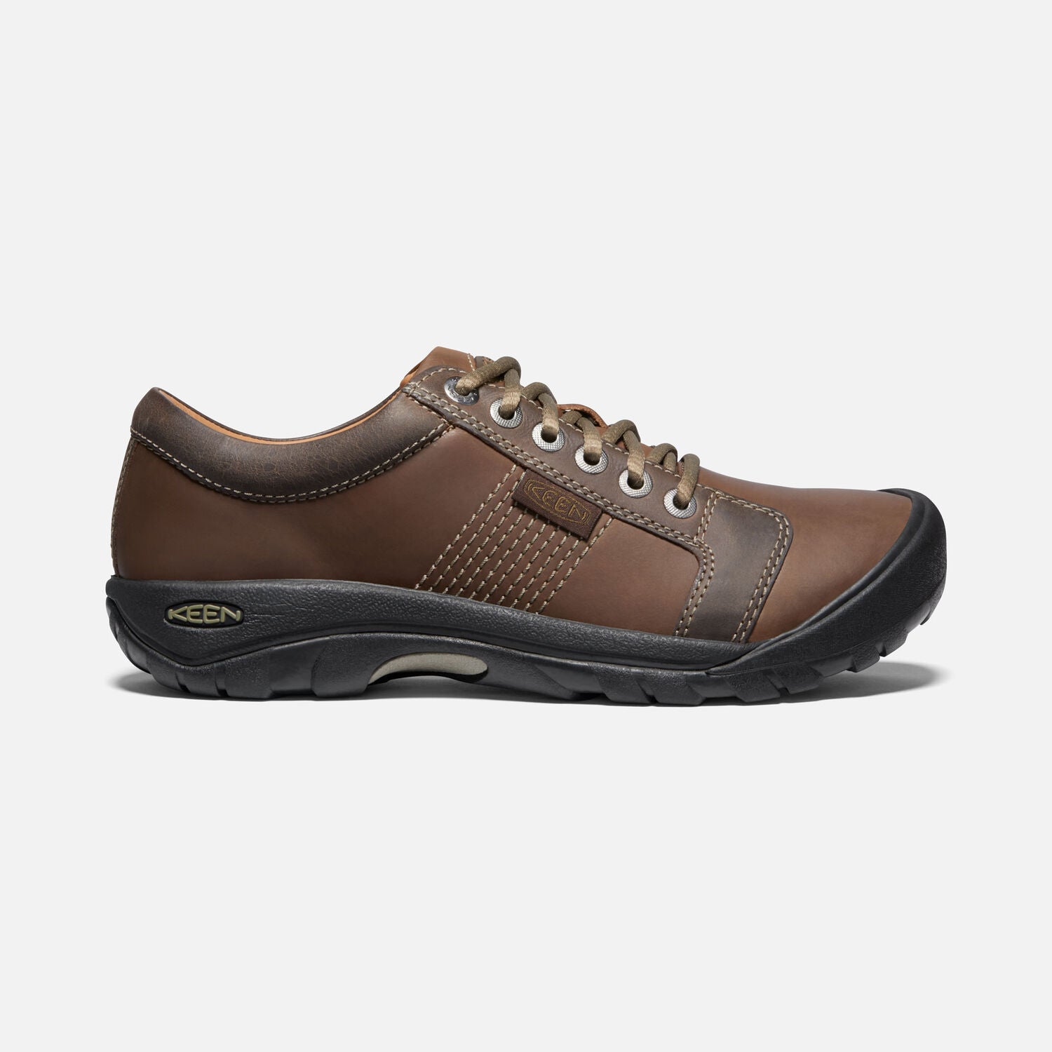 Keen Men's Austin Chocolate Brown Leather  Men's Footwear