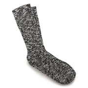 Birkenstock Men's Cotton Slub Socks in Black Gray