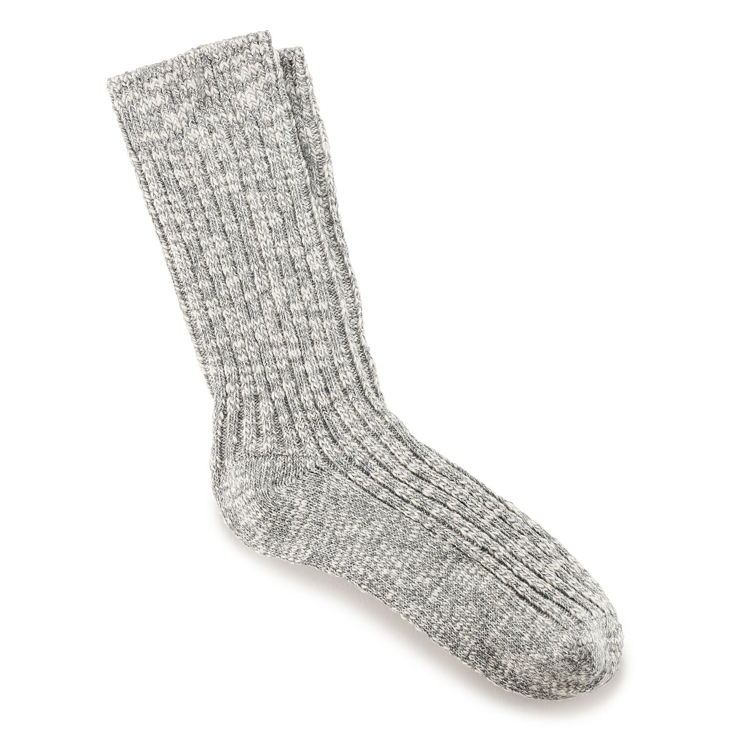 Birkenstock Women's Cotton Slub Socks in Gray White  Accessories