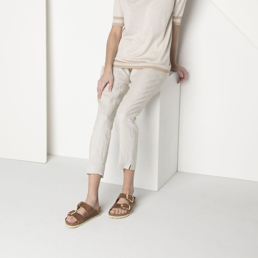 Birkenstock Arizona Big Buckle Oiled Leather in Cognac  Women's Footwear