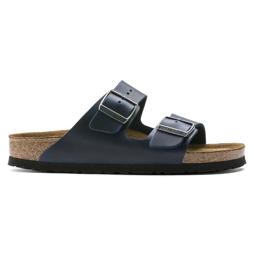 Birkenstock Arizona Oiled Leather Soft Footbed Sandal in Blue  Men's Footwear