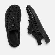 Keen Men's Uneek Monochrome in Black Black  Men's Footwear