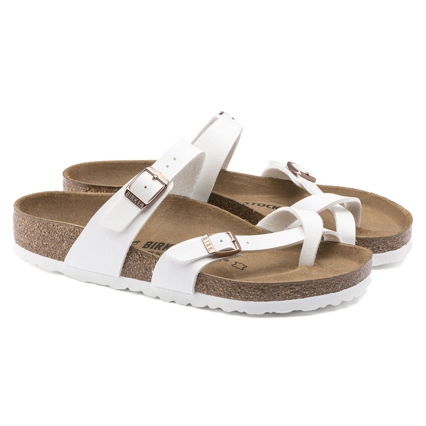 Birkenstock Mayari Birko-flor Classic Footbed Sandal in White  Women's Footwear