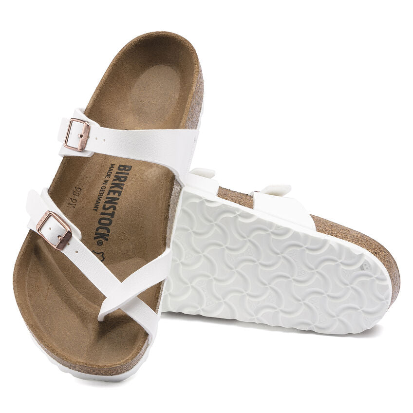 Birkenstock Mayari Birko-flor Classic Footbed Sandal in White  Women's Footwear