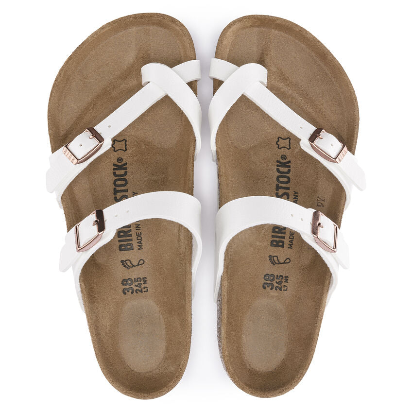 Birkenstock Mayari Birko-flor Classic Footbed Sandal in White  Women's Footwear