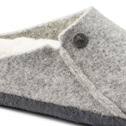 Birkenstock Zermatt Wool Felt Slipper in Light Gray  Women's Footwear