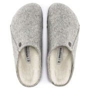 Birkenstock Zermatt Wool Felt Slipper in Light Gray  Women's Footwear