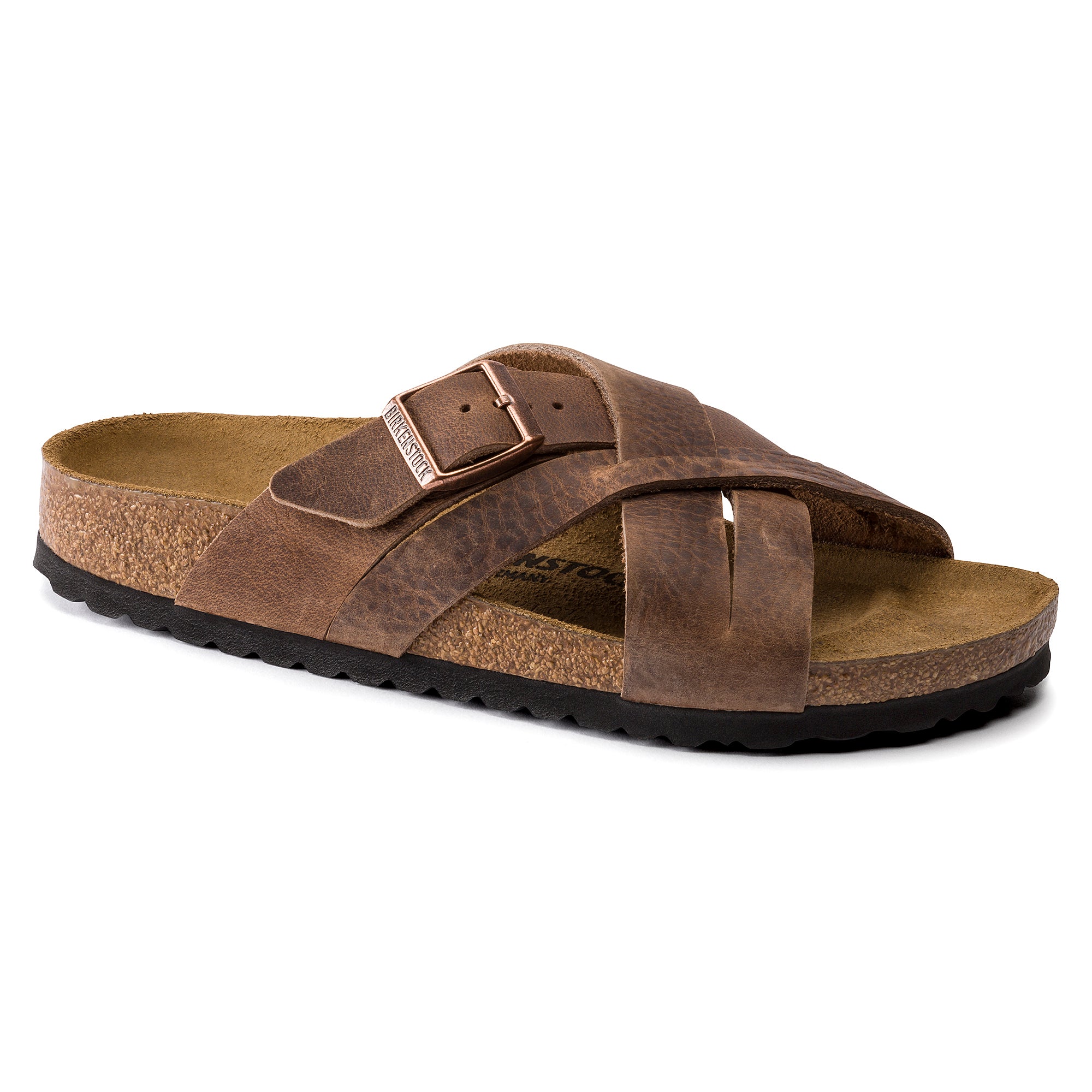 Birkenstock Lugano Oiled Leather in Tobacco  Unisex Footwear