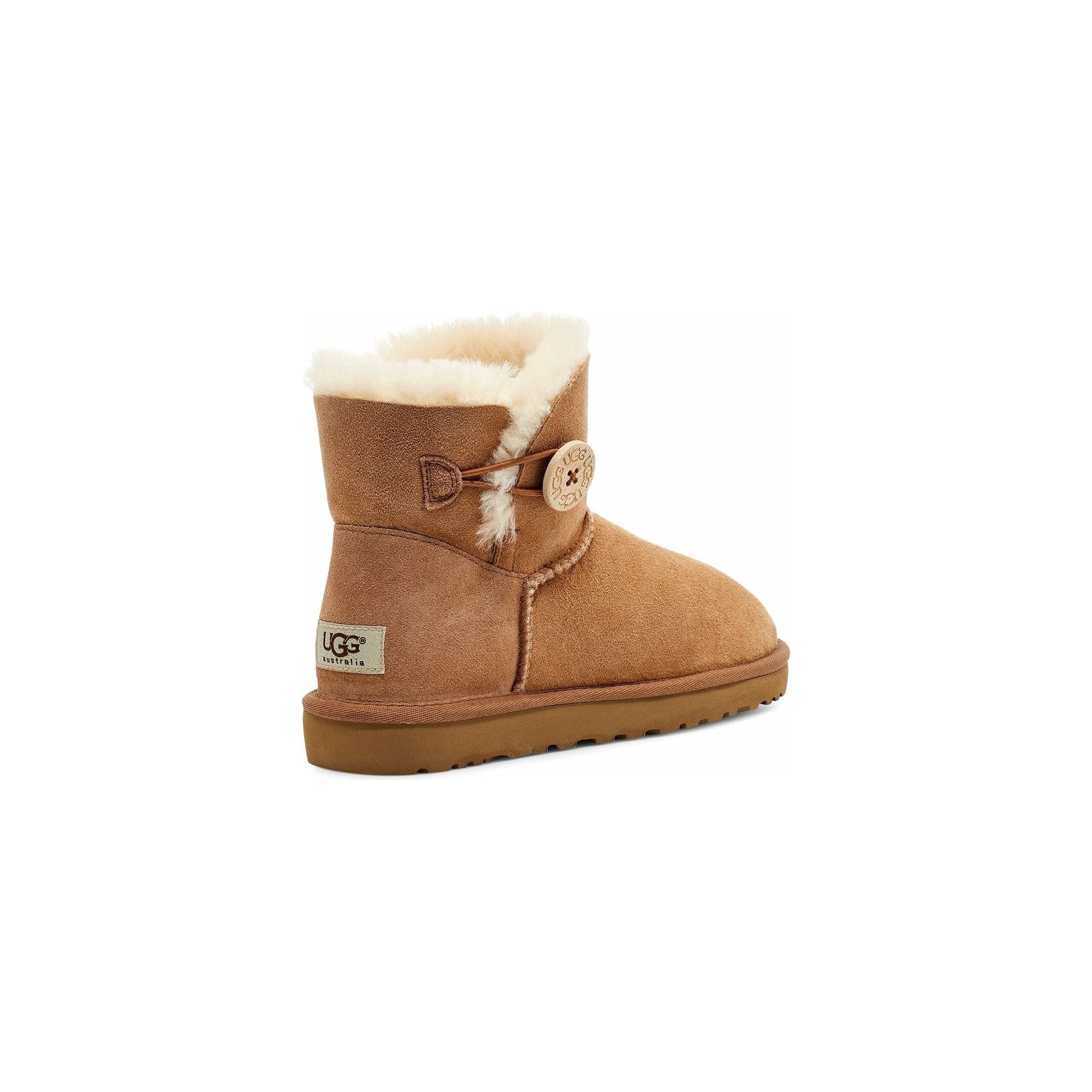 UGG Women's Mini Bailey Button II Boot in Chestnut  Women's Footwear