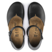 Birkenstock Mary Ring-Buckle Leather Sandal in Black  Women's Footwear