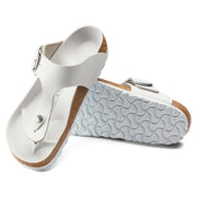 Birkenstock Gizeh Big Buckle Oiled Leather in White  Women's Footwear
