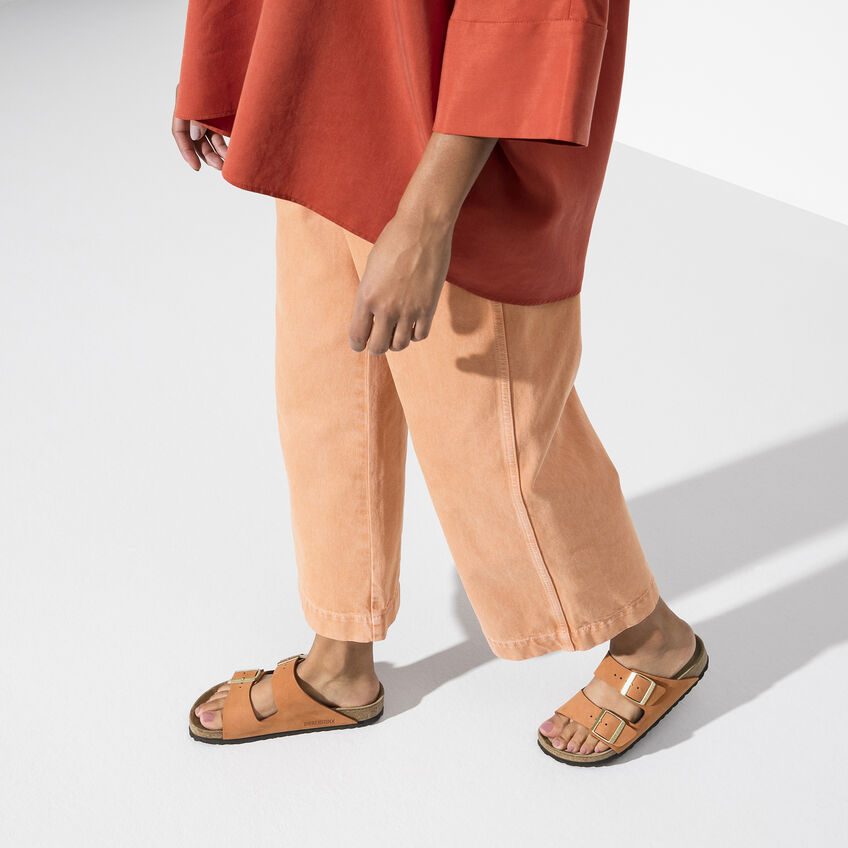 Birkenstock Arizona Nubuck Soft Footbed Sandal in Pecan  Women's Footwear