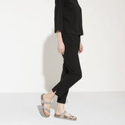 Birkenstock Mayari Nubuck Leather Classic Footbed Sandal in Dove Grey