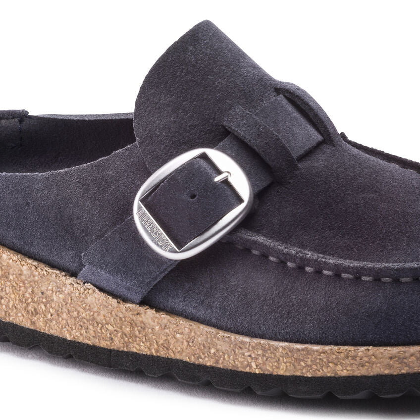 Birkenstock Buckley Suede Leather Clog in Navy Night  Women's Footwear