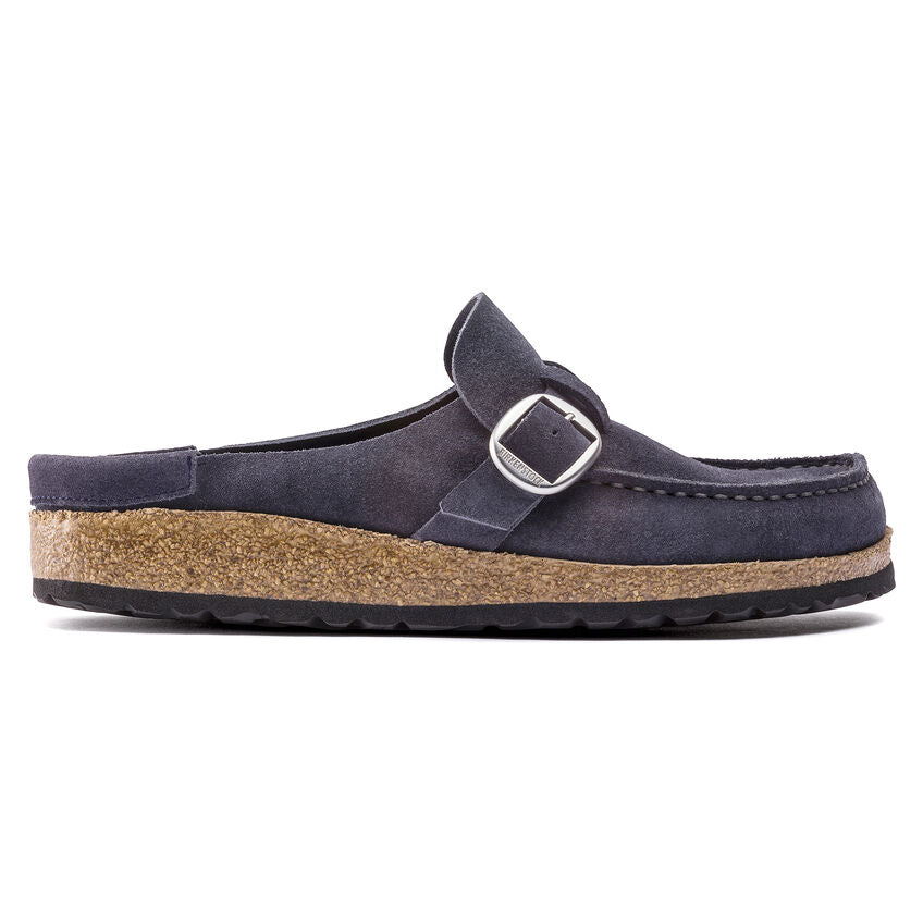 Birkenstock Buckley Suede Leather Clog in Navy Night  Women's Footwear