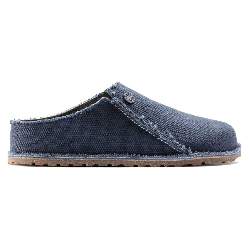 Birkenstock Zermatt Canvas Textile Leather Slipper in Midnight  Unisex Footwear