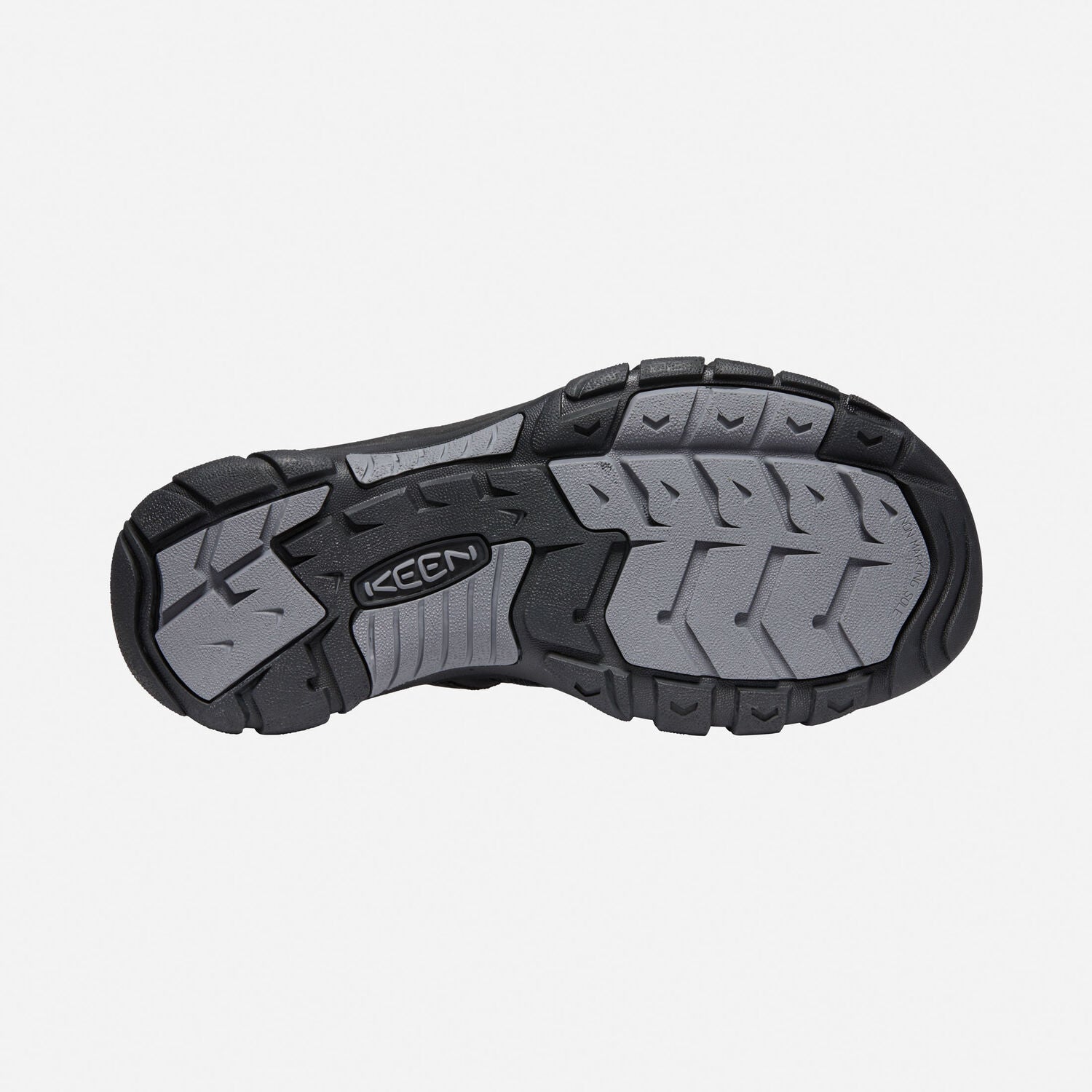 Keen Men's Newport H2 in Black Steel Grey  Men's Footwear