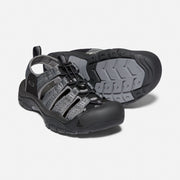Keen Men's Newport H2 in Black Steel Grey  Men's Footwear