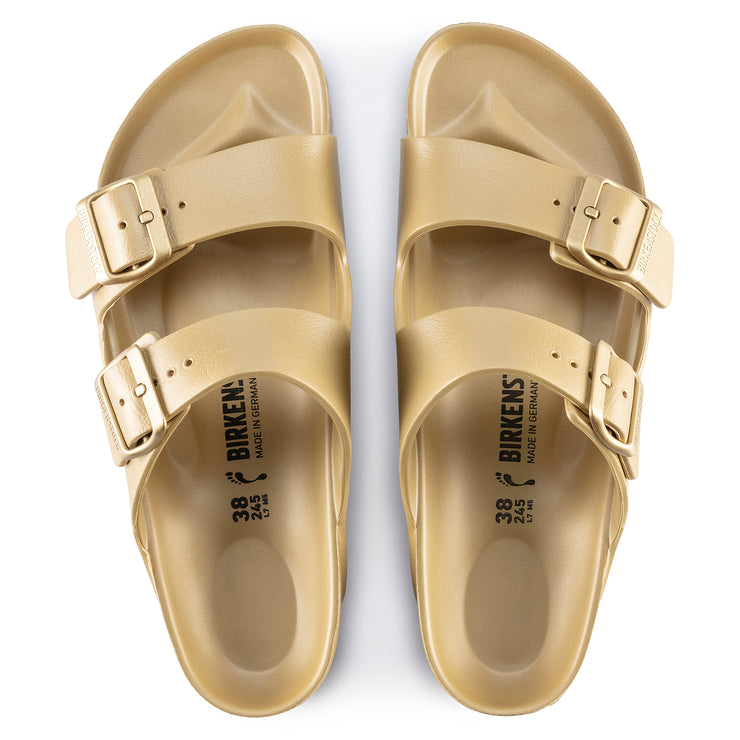 Birkenstock Arizona Eva Essential Sandals in Metallic Gold  Women&