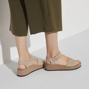 Birkenstock Glenda Nubuck Leather in Sandcastle  Women's Footwear