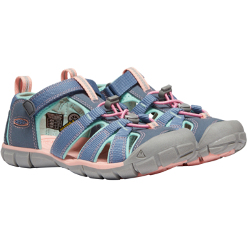 Keen Kids Seacamp 11 CNX Sandal in Flint Stone/Ocean Wave  Kid