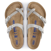 Birkenstock Mayari Nubuck Leather Soft Footbed Sandal in Dove Grey  Shoes