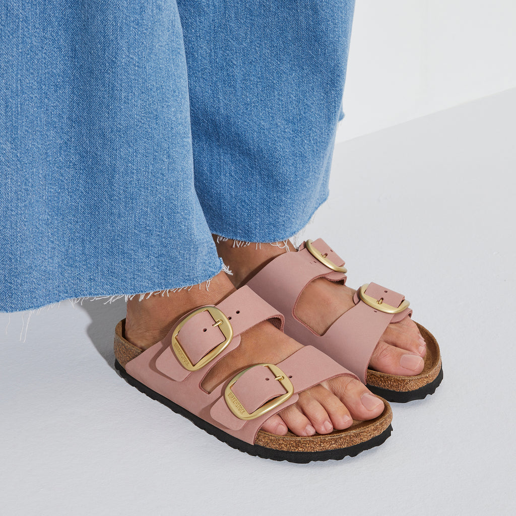 Birkenstock Arizona Big Buckle Nubuck Leather in Old Rose 37EU