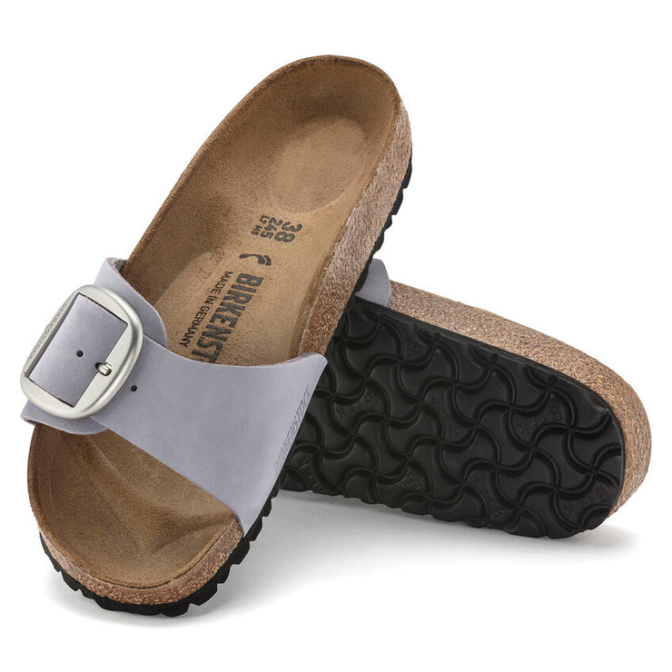 Birkenstock Madrid Big Buckle Nubuck Leather in Purple Fog  Women&