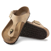 Birkenstock Gizeh Big Buckle Nubuck Leather in Sandcastle  Women's Footwear