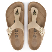 Birkenstock Gizeh Big Buckle Nubuck Leather in Sandcastle  Women's Footwear