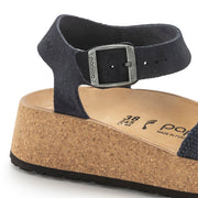 Birkenstock Women's Glenda Suede Leather Textile in Midnight
