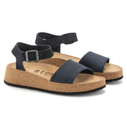 Birkenstock Women's Glenda Suede Leather Textile in Midnight