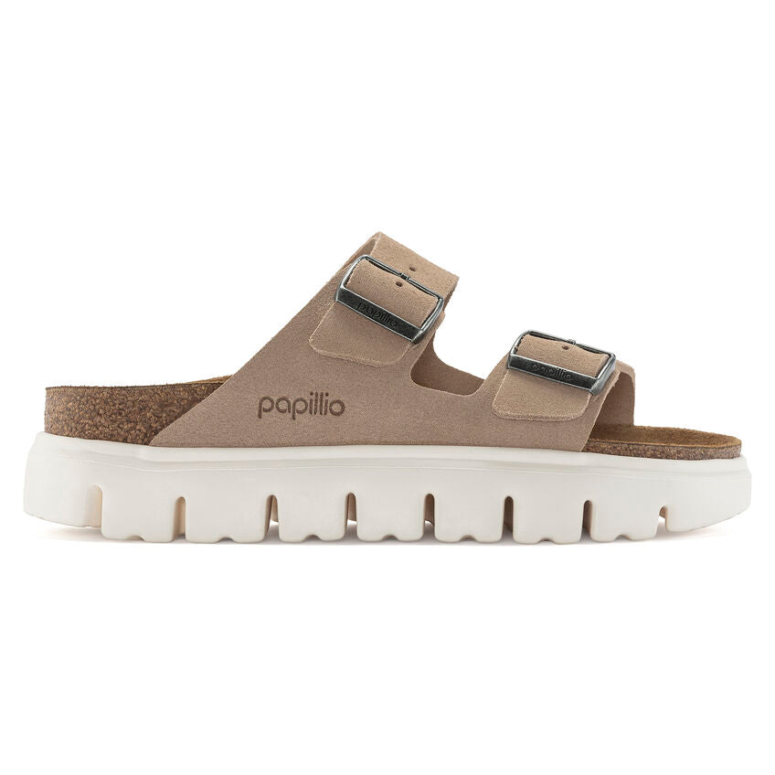 Birkenstock Arizona Chunky Suede Leather in Warm Sand  Footwear