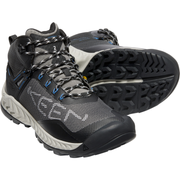 Keen Men's NXIS EVO Mid Waterproof Boot in Magnet Bright Cobalt  Men's Footwear