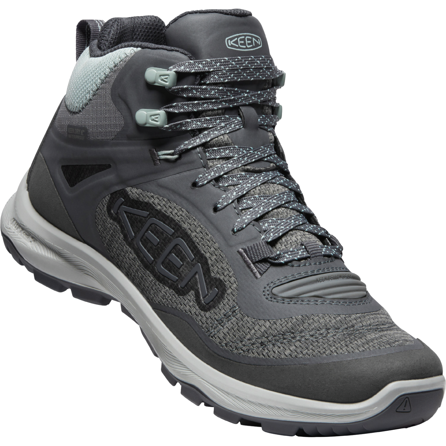 Keen Women's Terradora Flex Mid Waterproof Boot in Magnet Cloud Blue Keen Women's Terradora Flex Mid Waterproof Boot in Magnet Cloud Blue