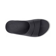 OOFOS Unisex Ooahh Slide Sandals in Black  Men's Footwear