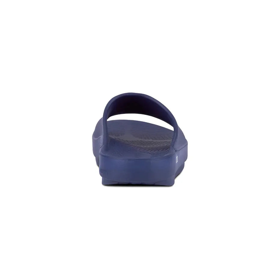 OOFOS Unisex Ooahh Slide Sandals in Navy  Men's Footwear