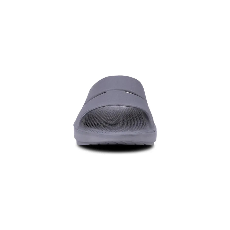 OOFOS Unisex Ooahh Slide Sandals in Slate  Men's Footwear