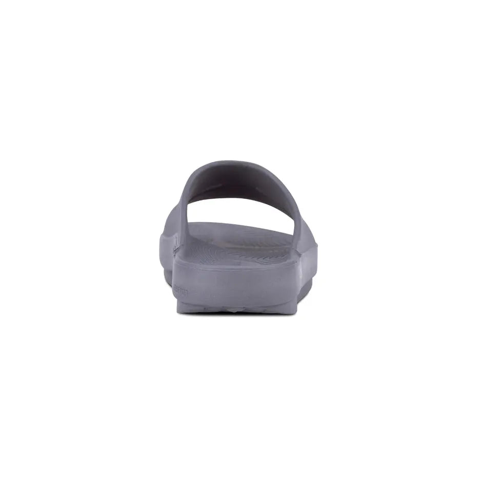 OOFOS Unisex Ooahh Slide Sandals in Slate  Men's Footwear