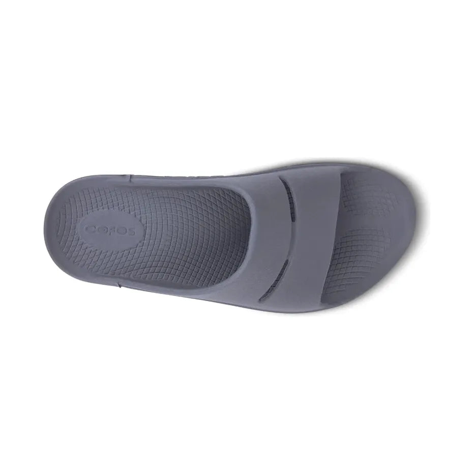 OOFOS Unisex Ooahh Slide Sandals in Slate  Men's Footwear