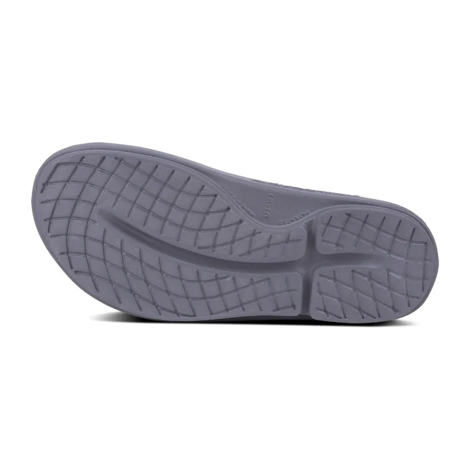 OOFOS Unisex Ooahh Slide Sandals in Slate  Men's Footwear