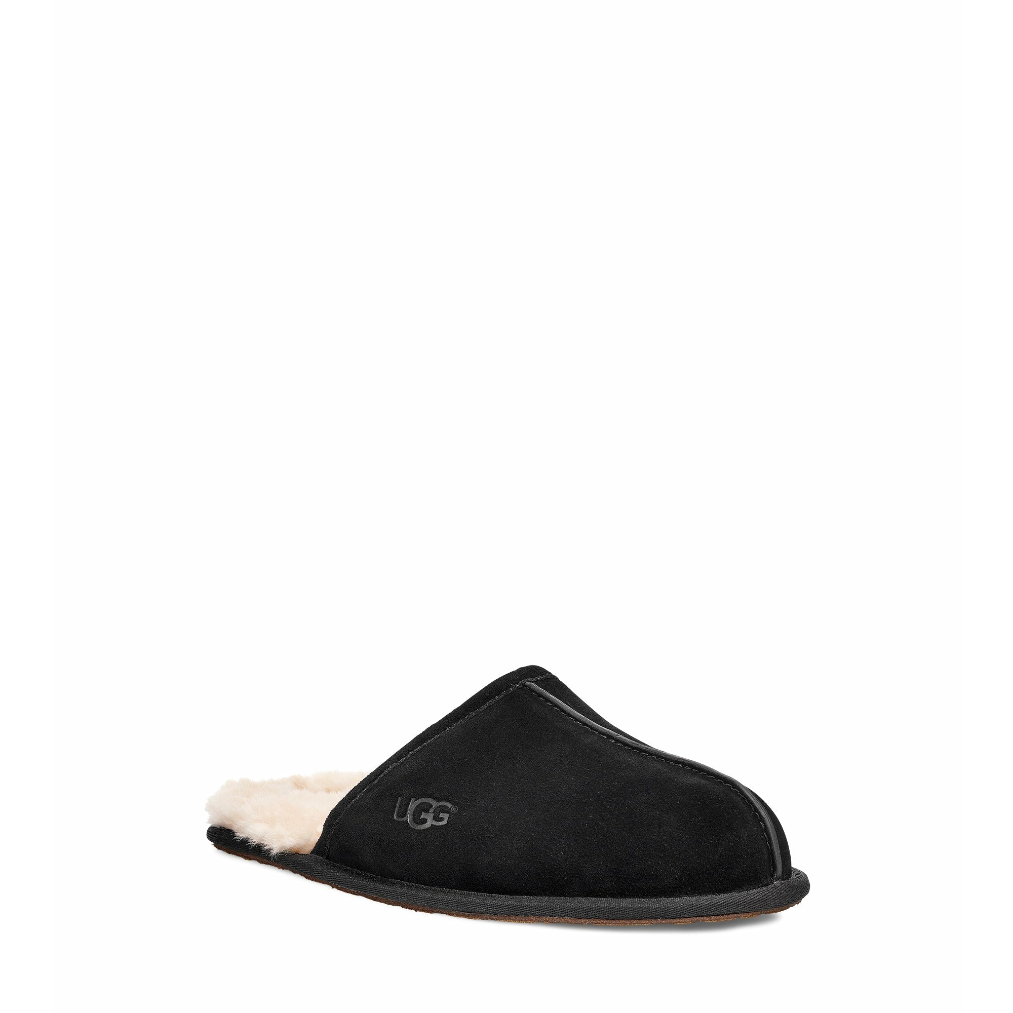 UGG Men's Scuff Slipper in Black Suede  Men's Footwear