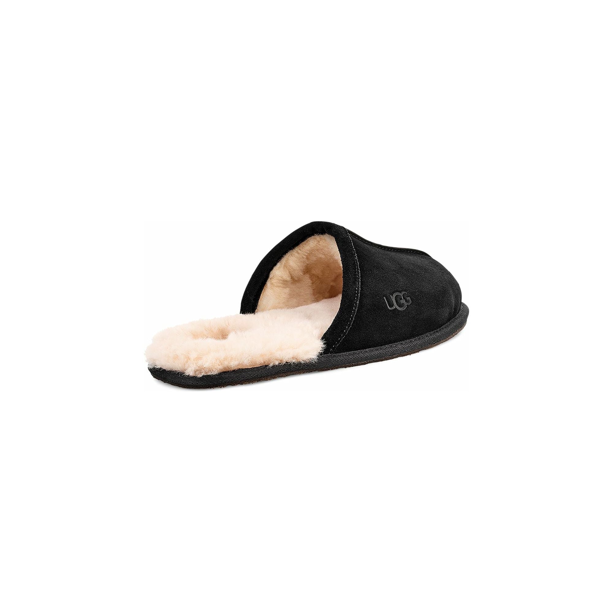 UGG Men's Scuff Slipper in Black Suede  Men's Footwear